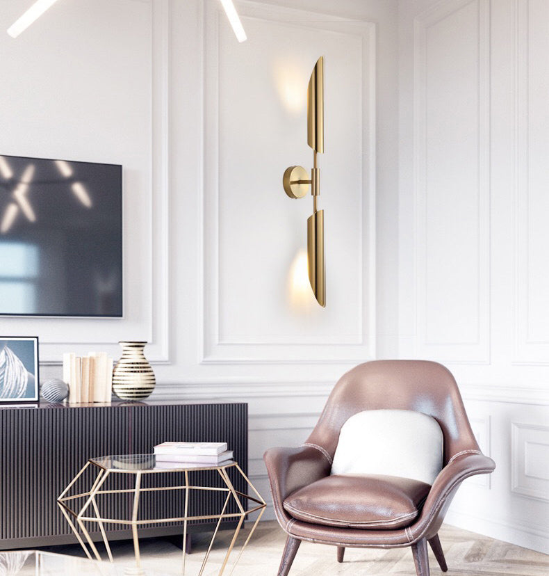 Calm Glow: Peaceful Life (Gold) Wall Light